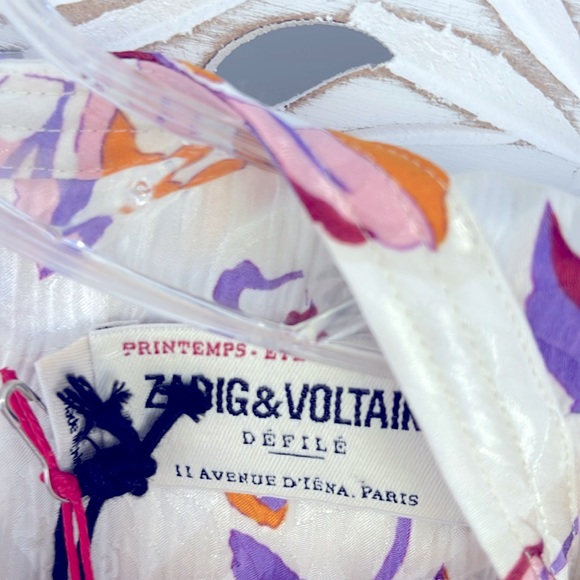 🆕ZADIG & VOLITARIE RIVAGE FLORAL DRESS - Picture 9 of 12